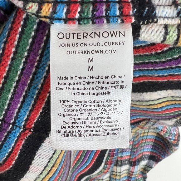 Outerknown Blanket Shirt Sierra Flannel Oversized Plaid Light Shacket Top Pride - Picture 4 of 10